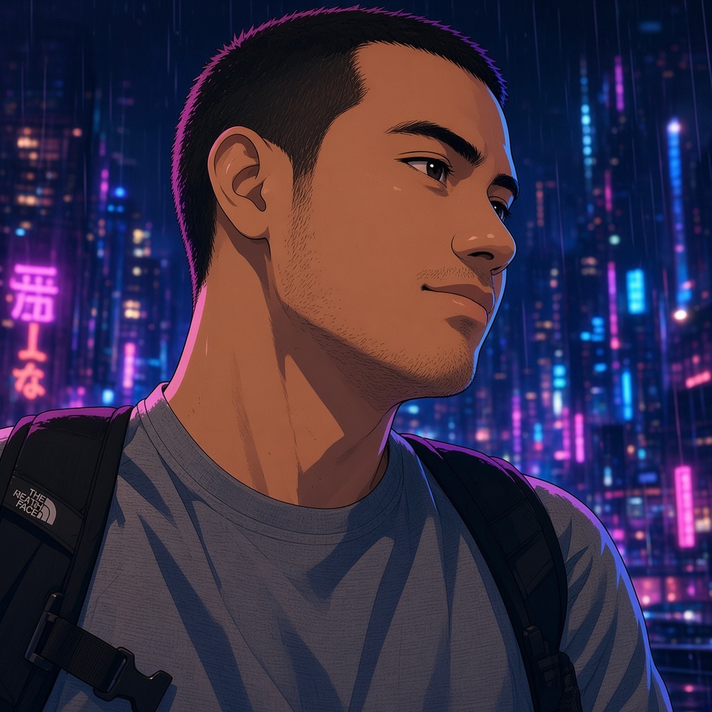 Javier Caceres — retrato anime